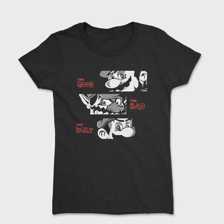 The Good the Bad the Ugly Mario, Women's T-Shirt