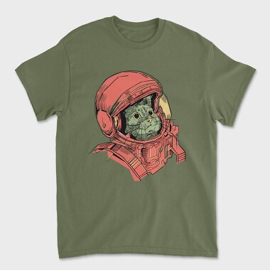 Унисекс Мъжка Тениска, Cat Astronaut