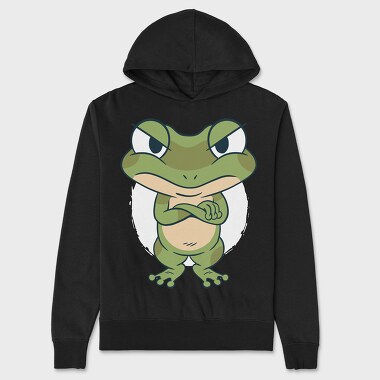 Frog Cartoon, Unisex Men's Hoodie