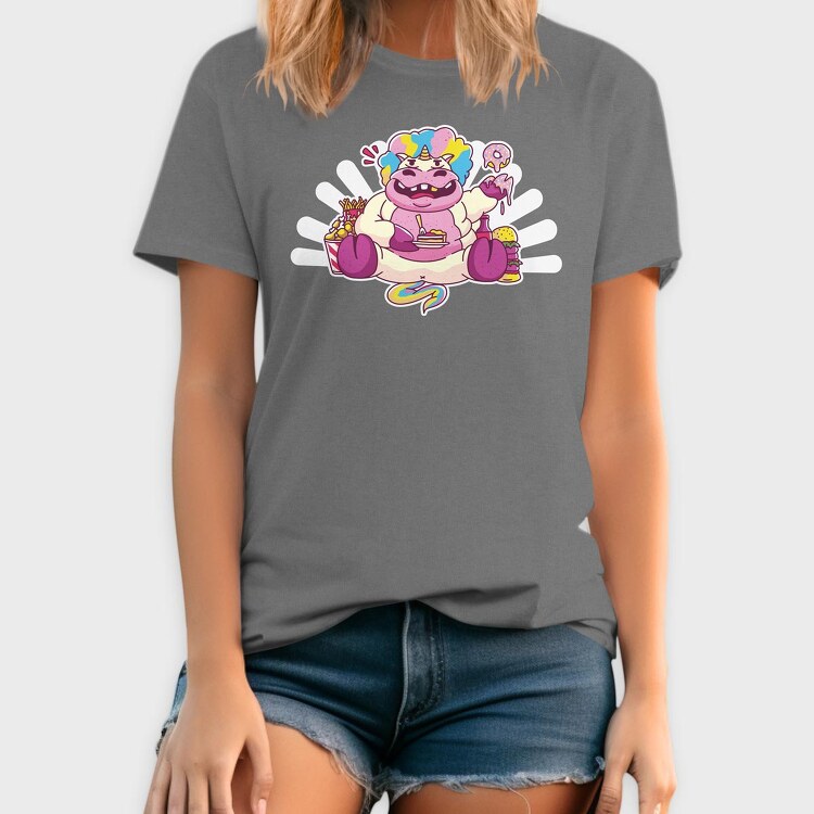 Skiing Unicorn, Women's T-Shirt