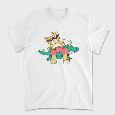 Cat Pool, Unisex Men's T-Shirt