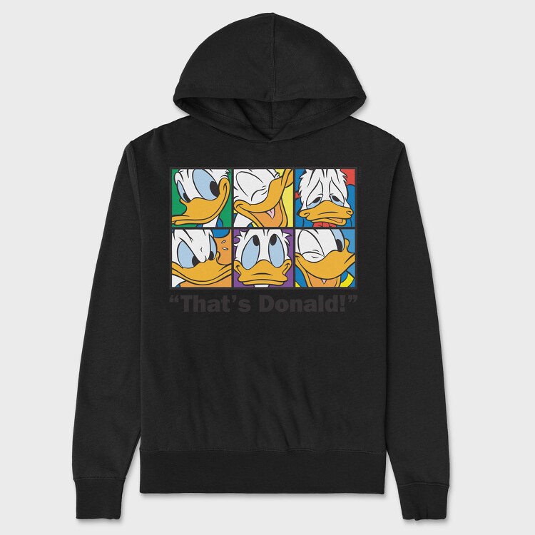 Cartoon Retro Donald Duck 1, Унисекс Мъжко Суичър