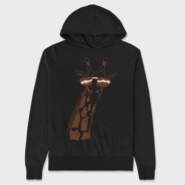 Giraffe Sunglasses, Unisex Men's Hoodie