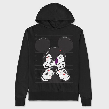 Prisoner Mickey Mouse, Unisex Men's Hoodie