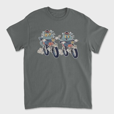 Bike Cat, Unisex Men's T-Shirt
