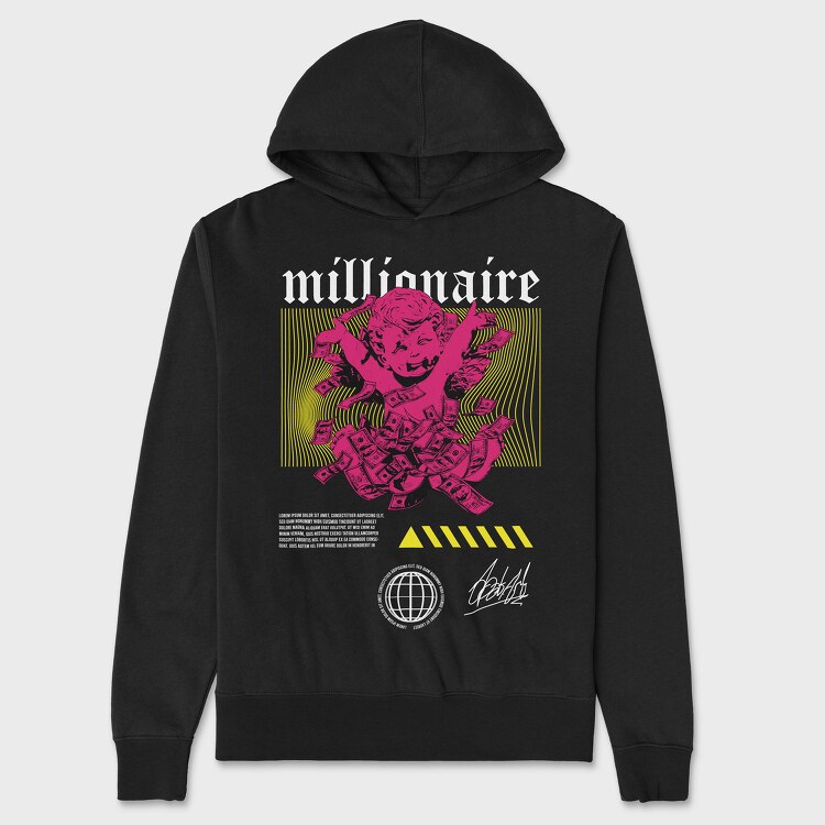 Millionaire 2, Unisex Men's Hoodie