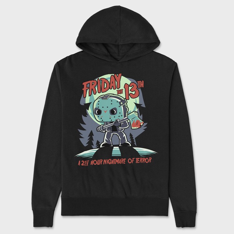 Friday the 13 Th, Unisex Men's Hoodie