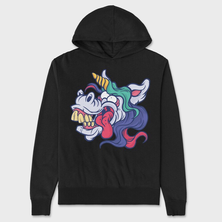Crazy Unicorn, Unisex Men's Hoodie