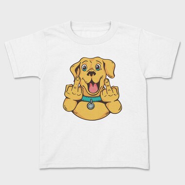 Middle Finger Labrador, Kids' T-Shirt