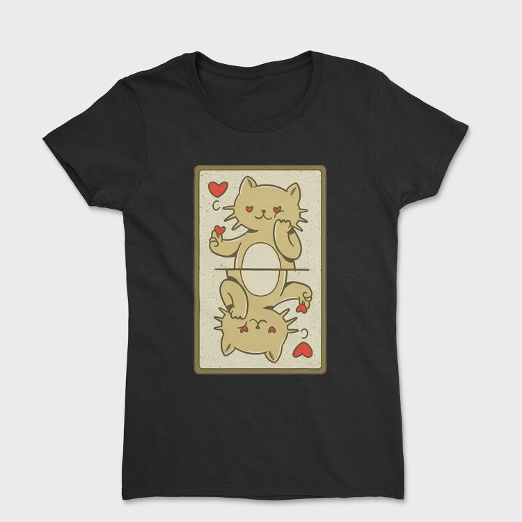 Cat Card, Women's T-Shirt
