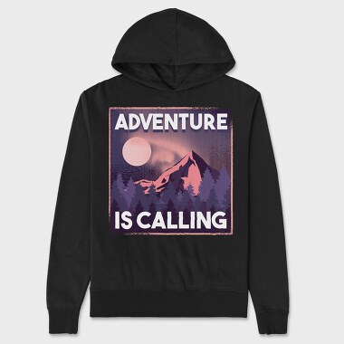 Adventure Is Calling, Unisex Men's Hoodie