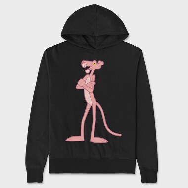 Cartoon Retro Pink Panter 2, Unisex Men's Hoodie