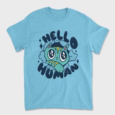 Hello Human, Unisex Men's T-Shirt