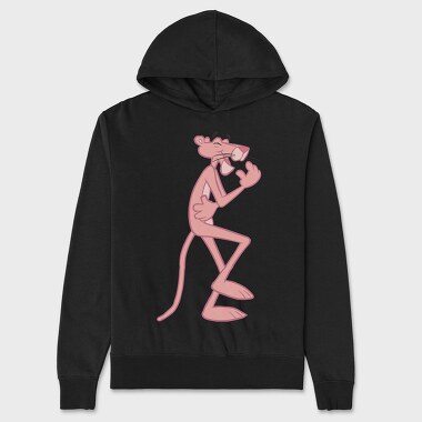 Unisex Men's Hoodie, Cartoon Retro Pink Panter 4
