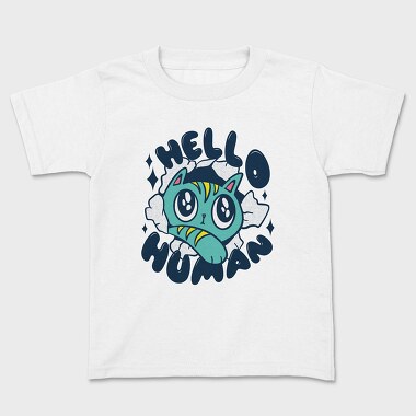 Hello Human, Kids' T-Shirt