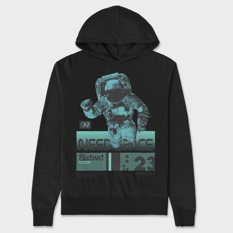 Need Space 1, Unisex Men's Hoodie