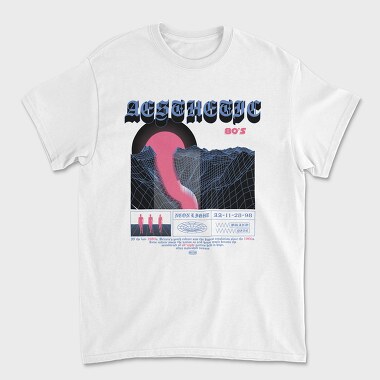 Neon Light 1, Unisex Men's T-Shirt