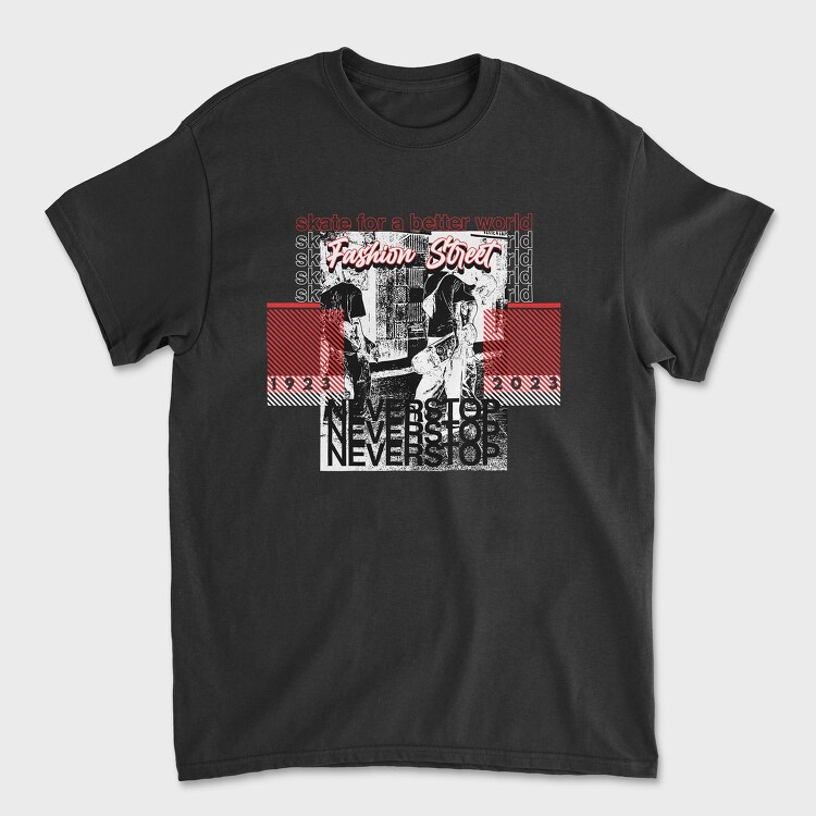 Never Stop 2, Unisex Men's T-Shirt