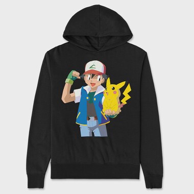Cartoon Retro Pokemon 4, Unisex Men's Hoodie