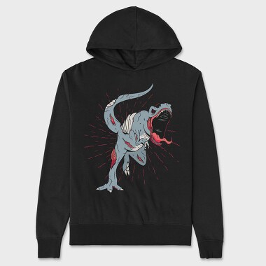 Zombie Trex, Unisex Men's Hoodie