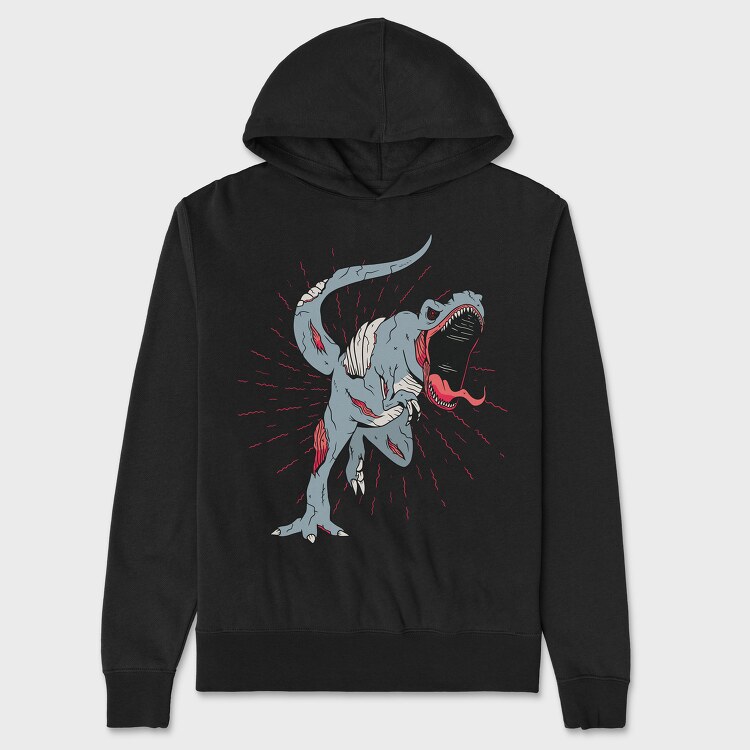 Zombie Trex, Unisex Men's Hoodie