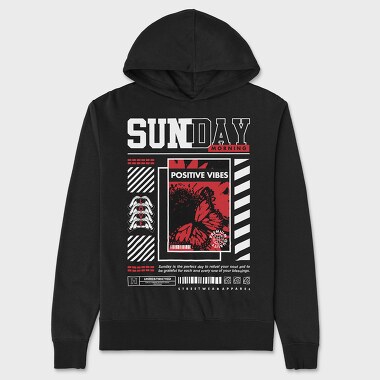 Unisex Men's Hoodie, Sunday 2