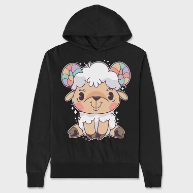 Cute Aries, Unisex Men's Hoodie