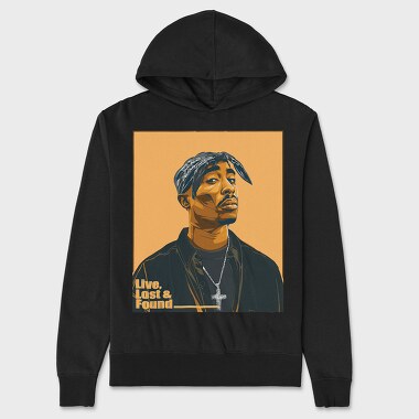 Tupac 3, Unisex Men's Hoodie
