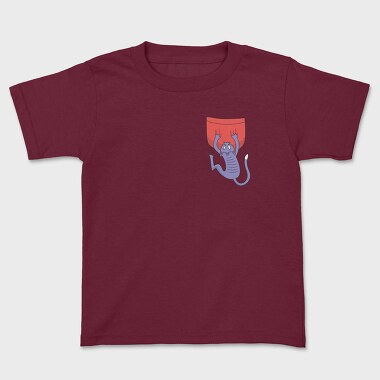 Cat Falling Pocket, Kids' T-Shirt