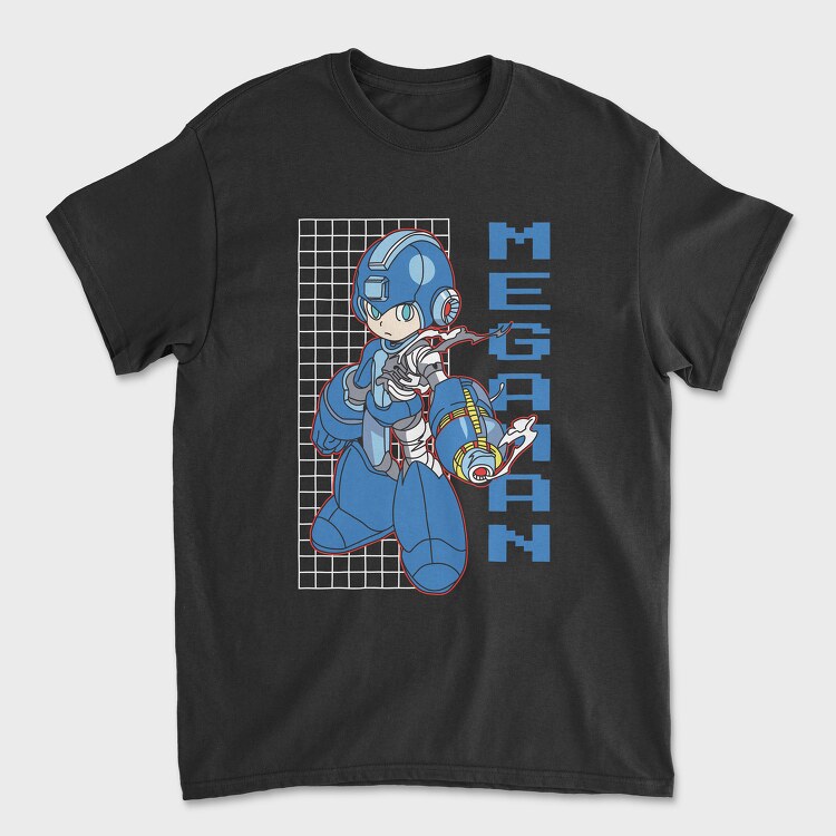 Video Game Mega Man, Unisex Men's T-Shirt