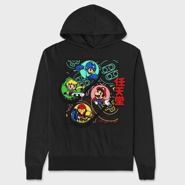 Video Game Multiple, Unisex Men's Hoodie