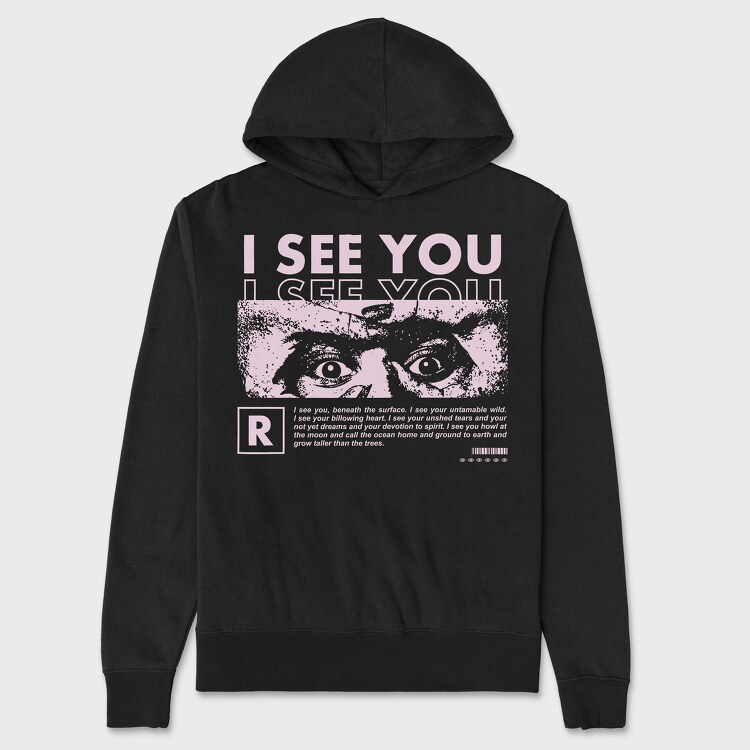 I See You 2, Unisex Men's Hoodie