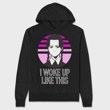I Woke Up Like This Merlina, Unisex Men's Hoodie