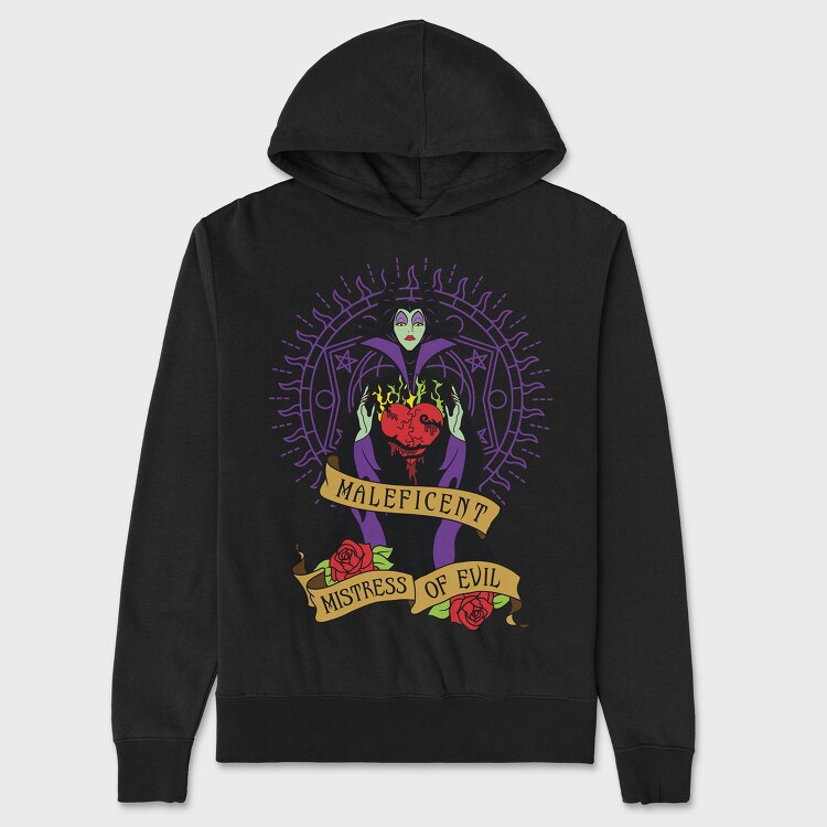 Villanas Disney Malefica C, Унисекс Мъжко Суичър