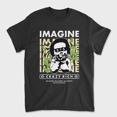 Imagine 2 2, Unisex Men's T-Shirt