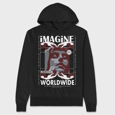 Imagine 2, Unisex Men's Hoodie