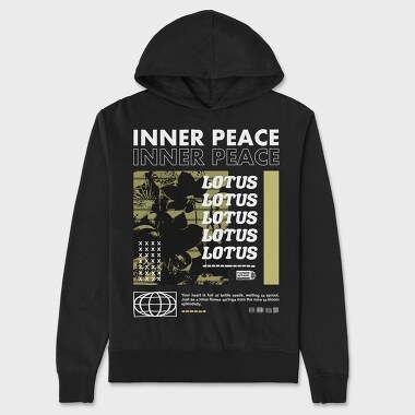 Inner Peace 2, Unisex Men's Hoodie