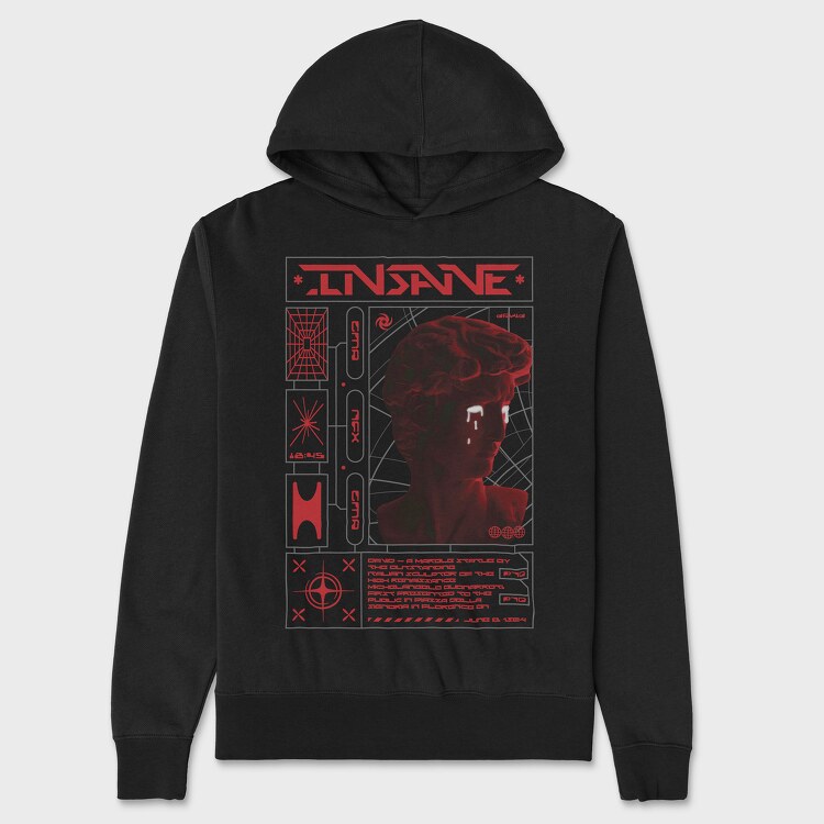 Insane 1, Unisex Men's Hoodie