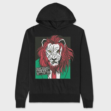 Lion Cartoon, Unisex Men's Hoodie