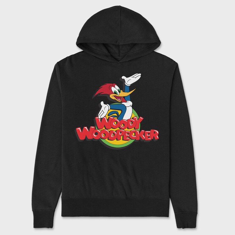 Cartoon Retro Woody Woodpecker 4, Унисекс Мъжко Суичър