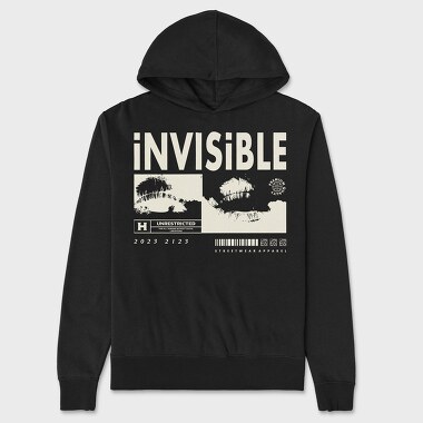 Invisible 1, Unisex Men's Hoodie