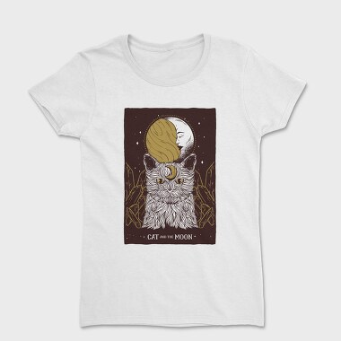 Cat Moon, Women's T-Shirt