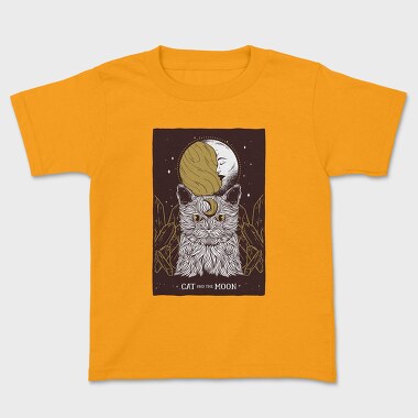 Cat Moon, Kids' T-Shirt