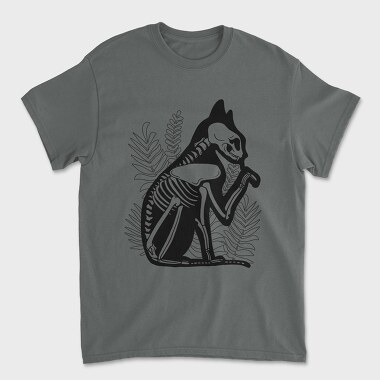 Cat Skeleton, Unisex Men's T-Shirt