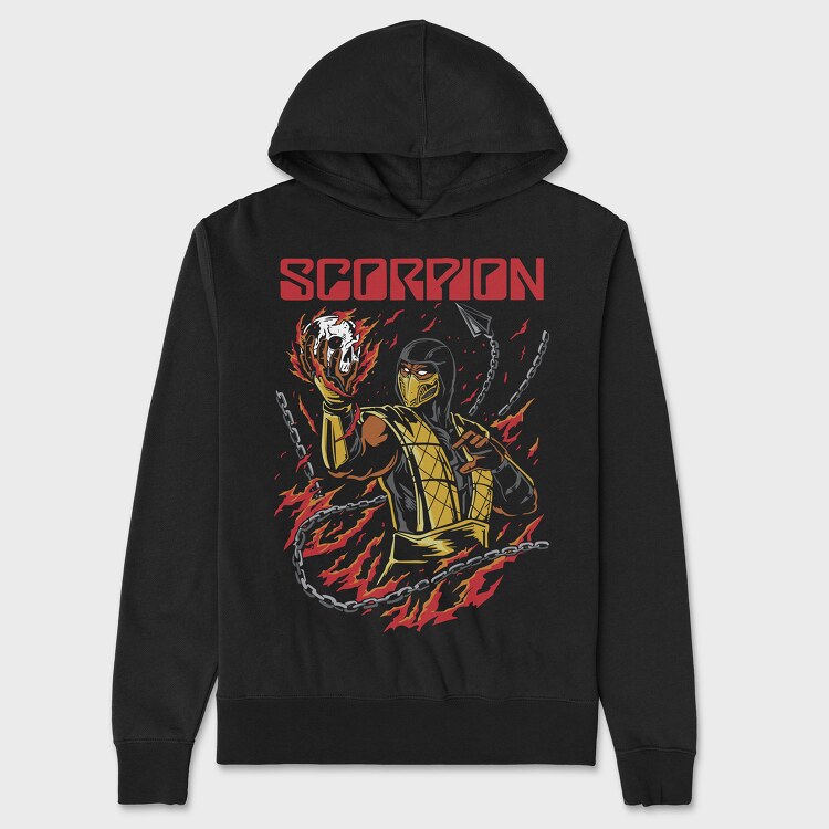 Scorpion Mortal Kombat, Unisex Men's Hoodie