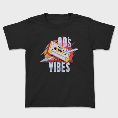80 S Vibes Cassette, Kids' T-Shirt
