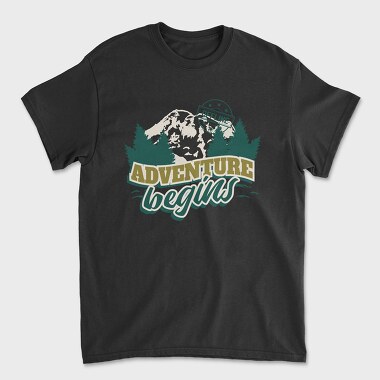 Adventure Begins Offline, Unisex Men's T-Shirt