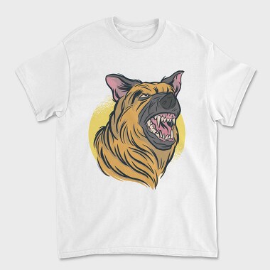 Unisex Men's T-Shirt, Aggressive Dog