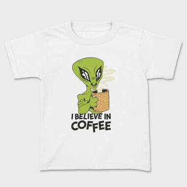 Alien Coffee, Kids' T-Shirt