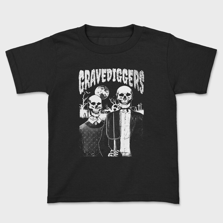 American Gothic Skull, Kids' T-Shirt